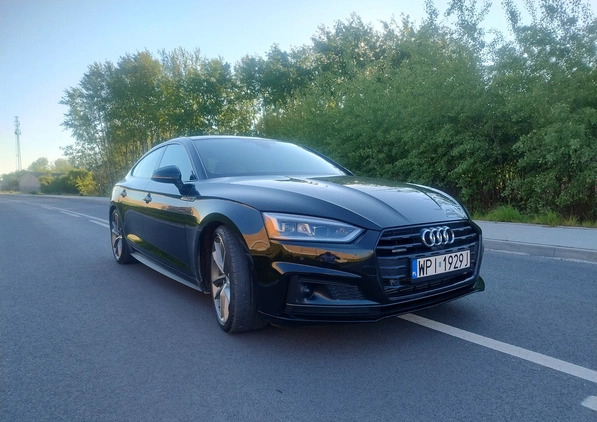 Audi A5 cena 163000 przebieg: 49000, rok produkcji 2019 z Piaseczno małe 631